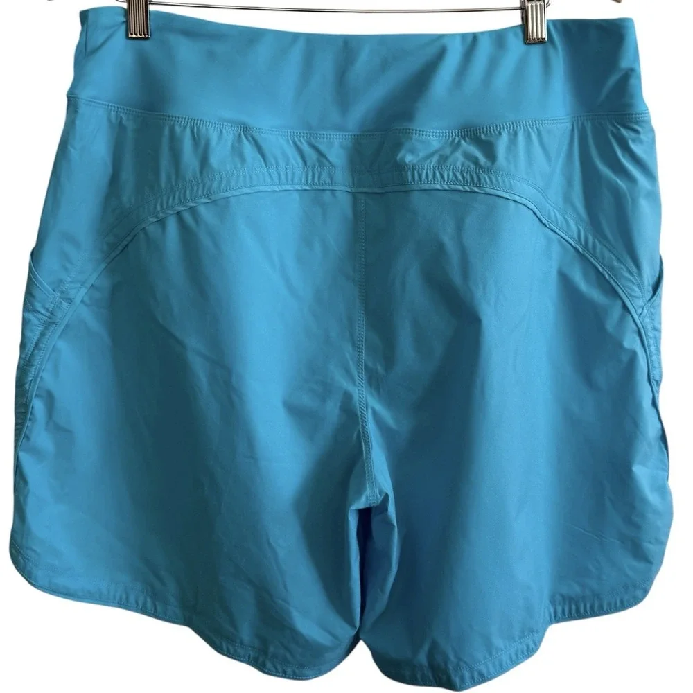 Gradual NEW Aqua Blue Lined Briefs 4 Way Stretch Shorts w/ Pockets Size XXL #441
